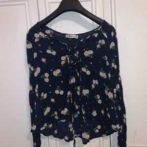 Hollister floral long sleeve